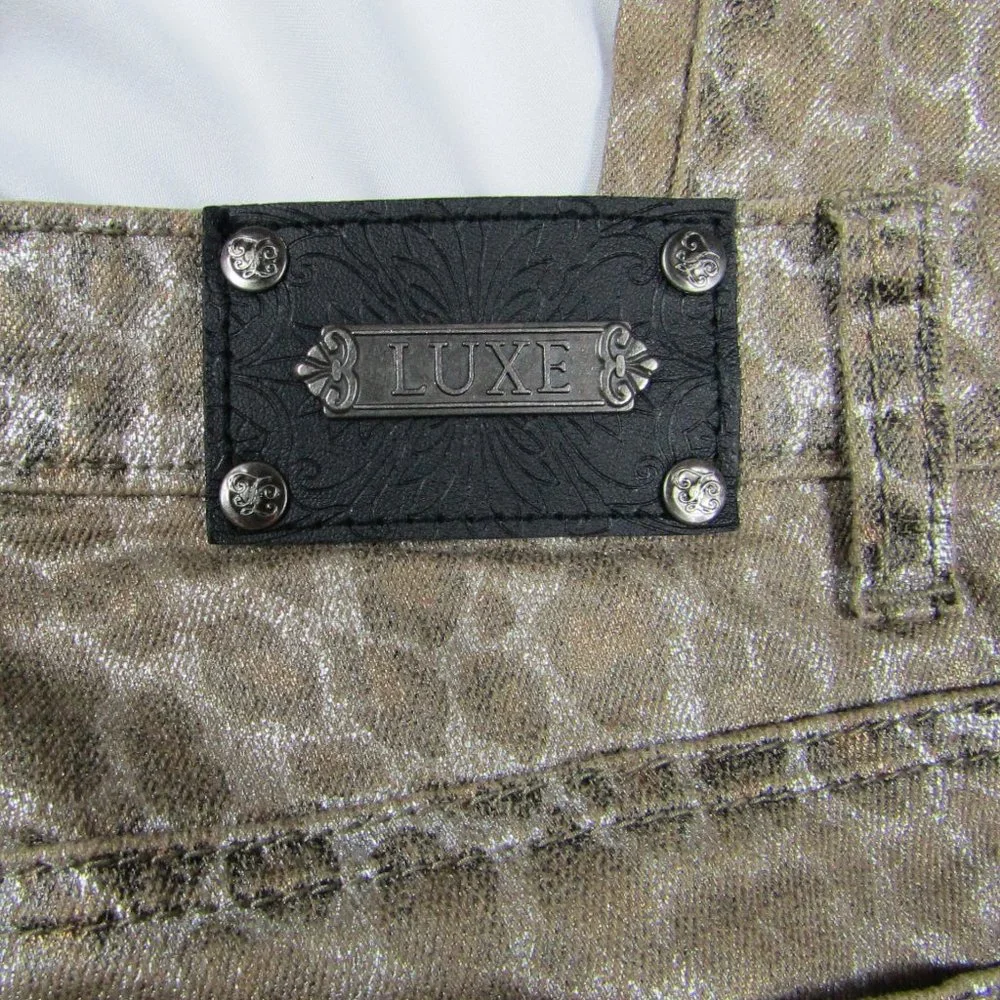 Woman's | Tru Luxe Jeans | Leopard Print | Straight Leg | Size 26 - Picture 2 of 7